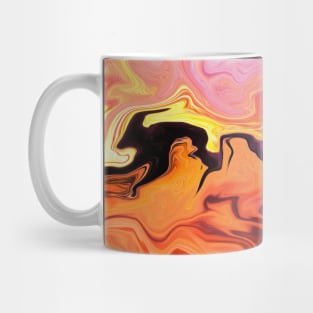 Liquid Marble, Sunrise Colours Mug